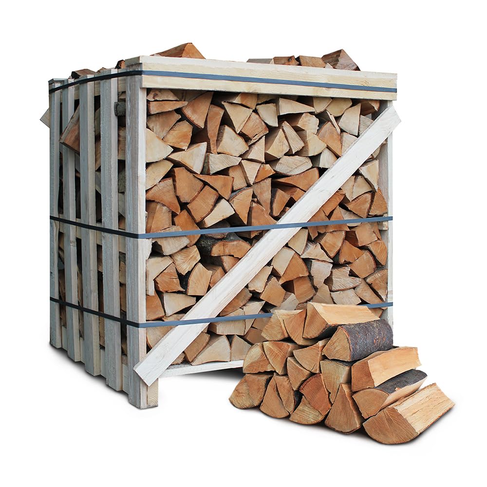 Brennholz Buche - Scheitänge 25cm / 33 cm - 1,6 SRM/ 1RM - 1 Palette - für Kamin, Ofen, Grill, Smoker (Scheitlänge 25 cm)