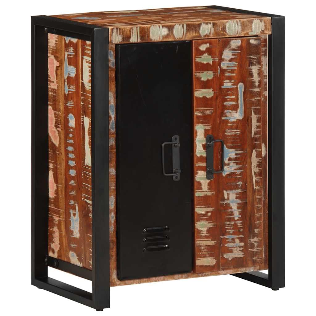 Credenza multicolore, 55 x 35 x 70 cm, in legno massiccio