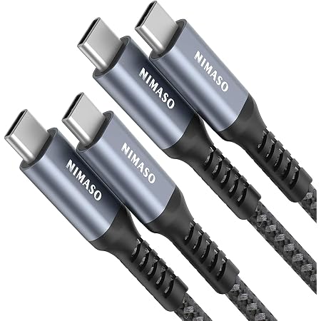 NIMASO USB-C Auf USB-C Kabel 3er-Set – 60W PD Schnellladung, 0.3m+1m+2m Für Smartphones & Laptops
