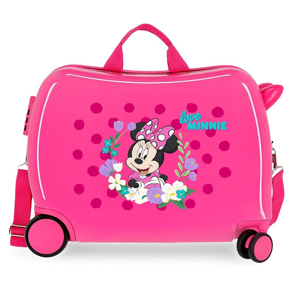 Disney Minnie Minnie Golden Days Maleta Infantil Rosa 50x38x20 cms Rígida ABS Cierre de combinación lateral 38 1,8 kgs 4 Ruedas Equipaje de Mano