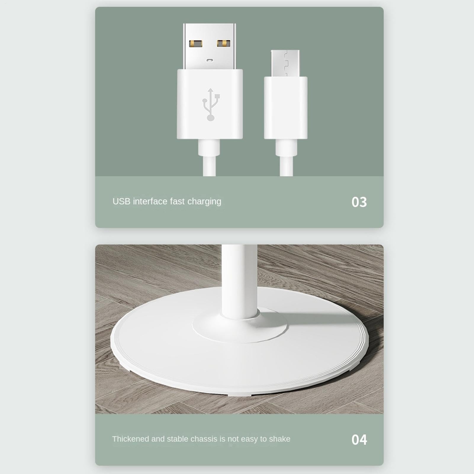 Ventilatore A Piantana Torre Ventilante Potente A 3 Velocità Con Presa USB | Per ambienti interni Per Patio, Negozio, Dormitorio, Bagno, Camera, Casa, Garage, Ufficio