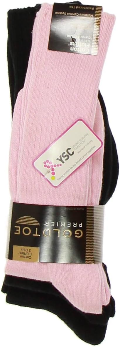 Gold Toe Black/Pink Dress Socks