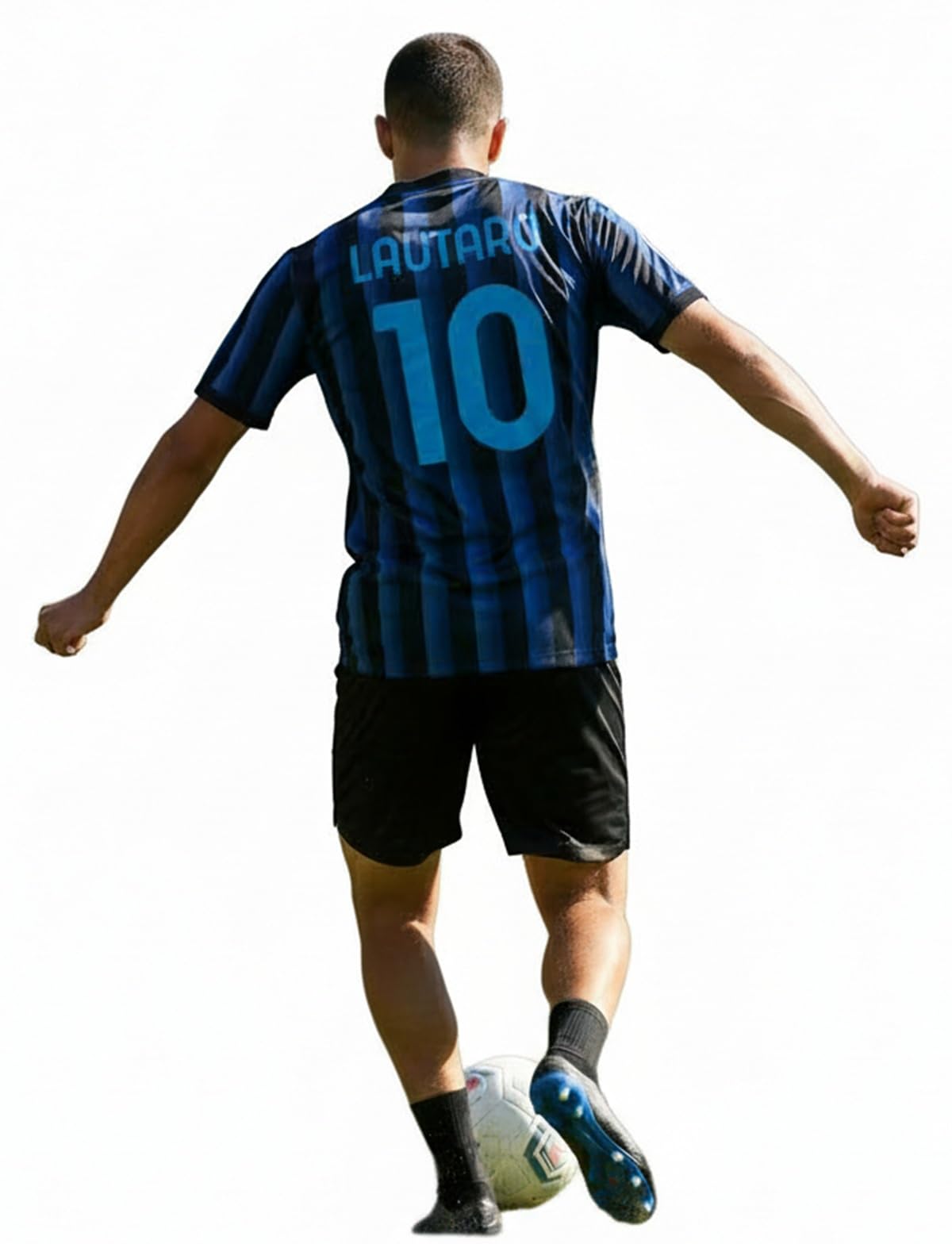 Generico Kit Maglia Neroazzurra Lautaro 10 Pantaloncini e Calzettoni, Replica Ufficiale 2025/2026, Adulto Ragazzo e Bambino