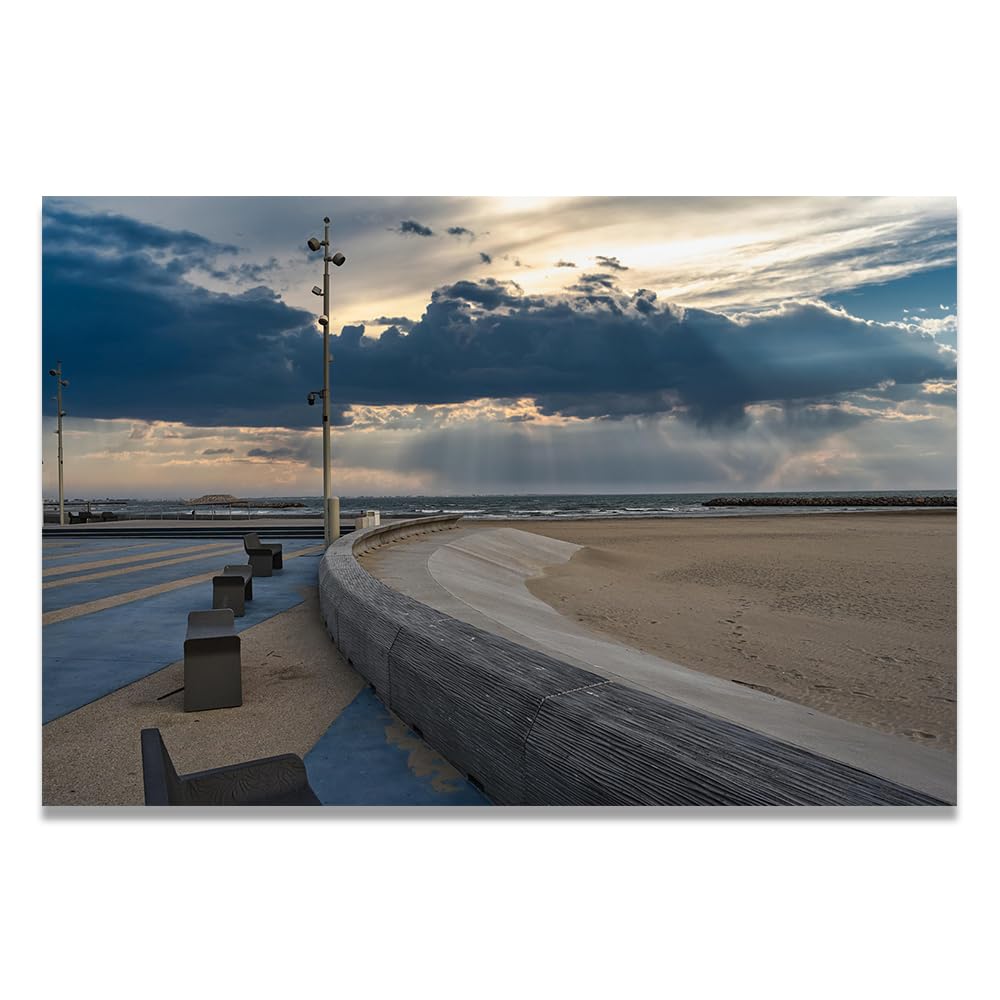 VHdfgTY Sand BlockNature Landscape Wall Art Canvas Mountain Scenery Print Home Decoration 80x120cm Unframed
