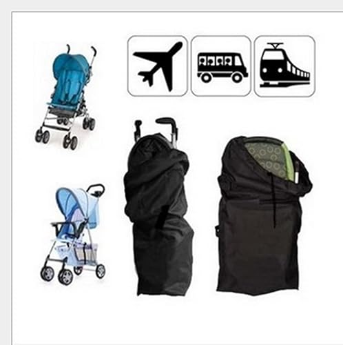 Miniatura 3 de Bolsa duradera para cochecito de bebé bolsa portátil para cochecito de bebé funda de transporte para transporte en avión viaje de 46 x 12 pulgadas