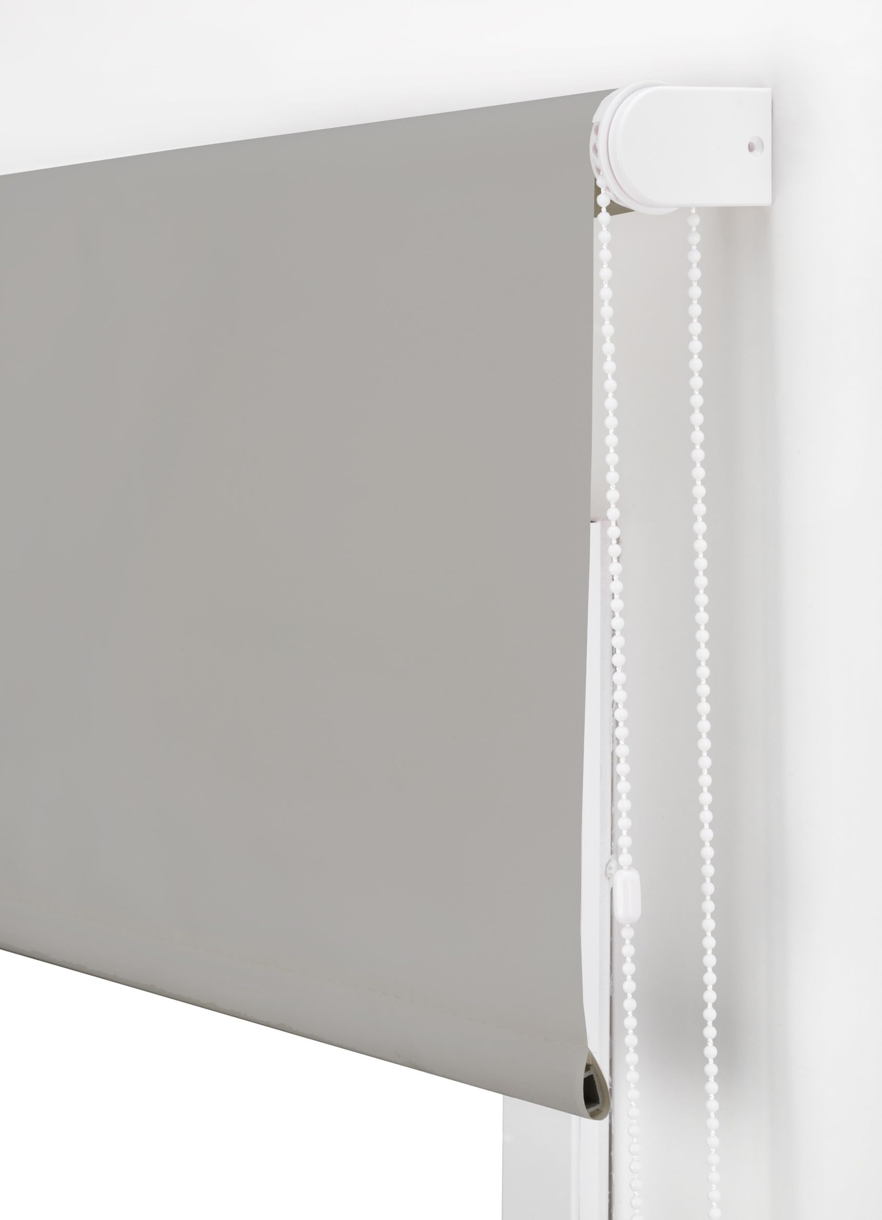 Tenda avvolgibile trasparente, 100 x 250 cm (larghezza per altezza) - Tenda avvolgibile misura del tessuto 97 x 245 cm - Tenda traslucida argento - Tenda a rullo di alta qualità per