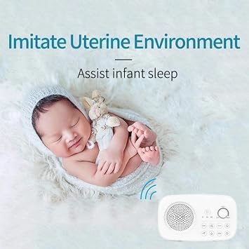 Portable Sound Therapy, White Noise Machine with 8 Natural Soothing Sounds, Looping Natural Soothing Sounds Machine, Sleep Sound Machine for Adults Baby Kids