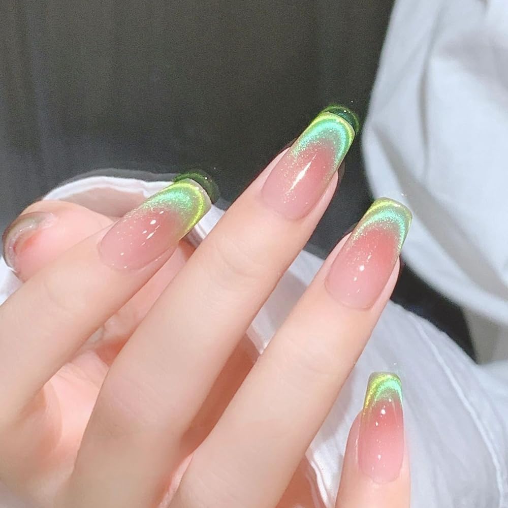 7ml 9D Cat Eye Gel Nail Polish Holographic Galaxy Cateye Magnetic Nail Polish Gel Magic Chameleon Manicure Set (SS-05)