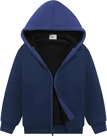 SWISSWELL Kids Fleece Hoodie Full Zip Hooded Sweatshirt 6-16 Years