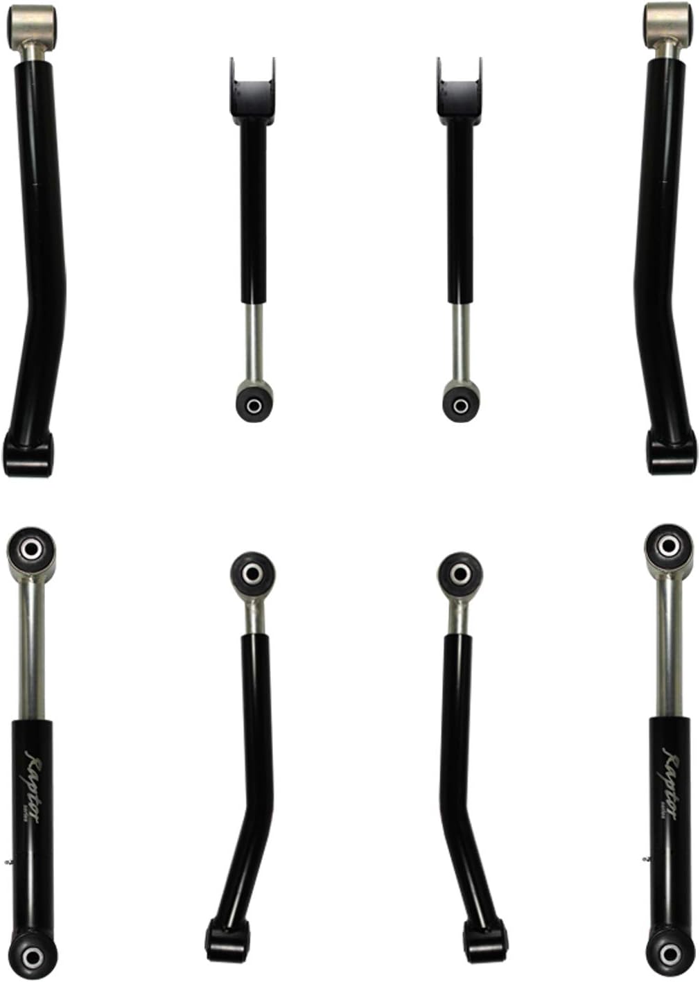 Heavy Duty Adjustable Control Arm 8 pc Kit for 2007-2018 Jeep JK