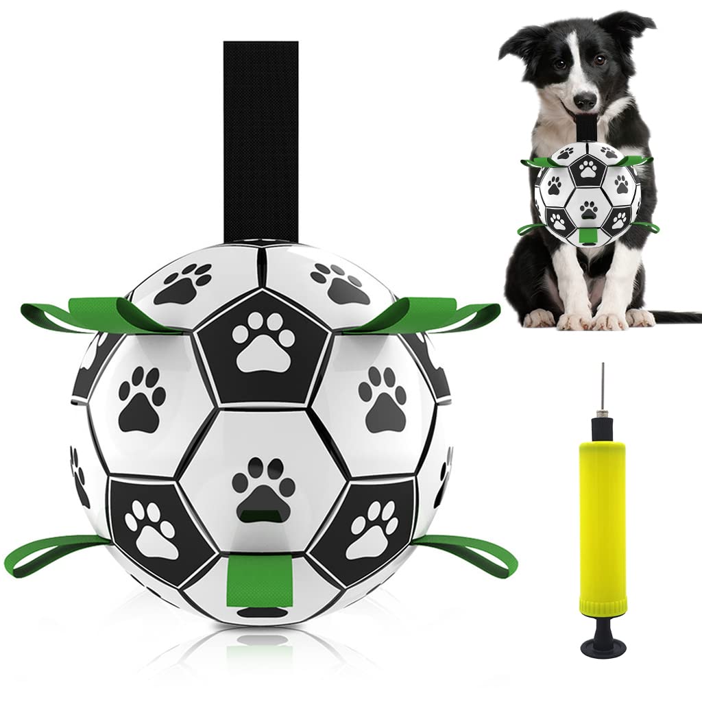 Qpets® 6 Inch Dog Ball for Small Dogs Soccer Ball with Straps, Interactive Dog Toys Throw and Catch Toy, Dog Water Toy, Durable PU Dog Balls for Small & Medium Dogs (B0BVH5M5M8) Amazon Price History, Amazon Price Tracker