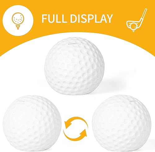 Miniatura 2 de H&W Alcancía de pelota de golf, inastillable, con temática de deportes de golf, regalo para niños, damas y caballeros