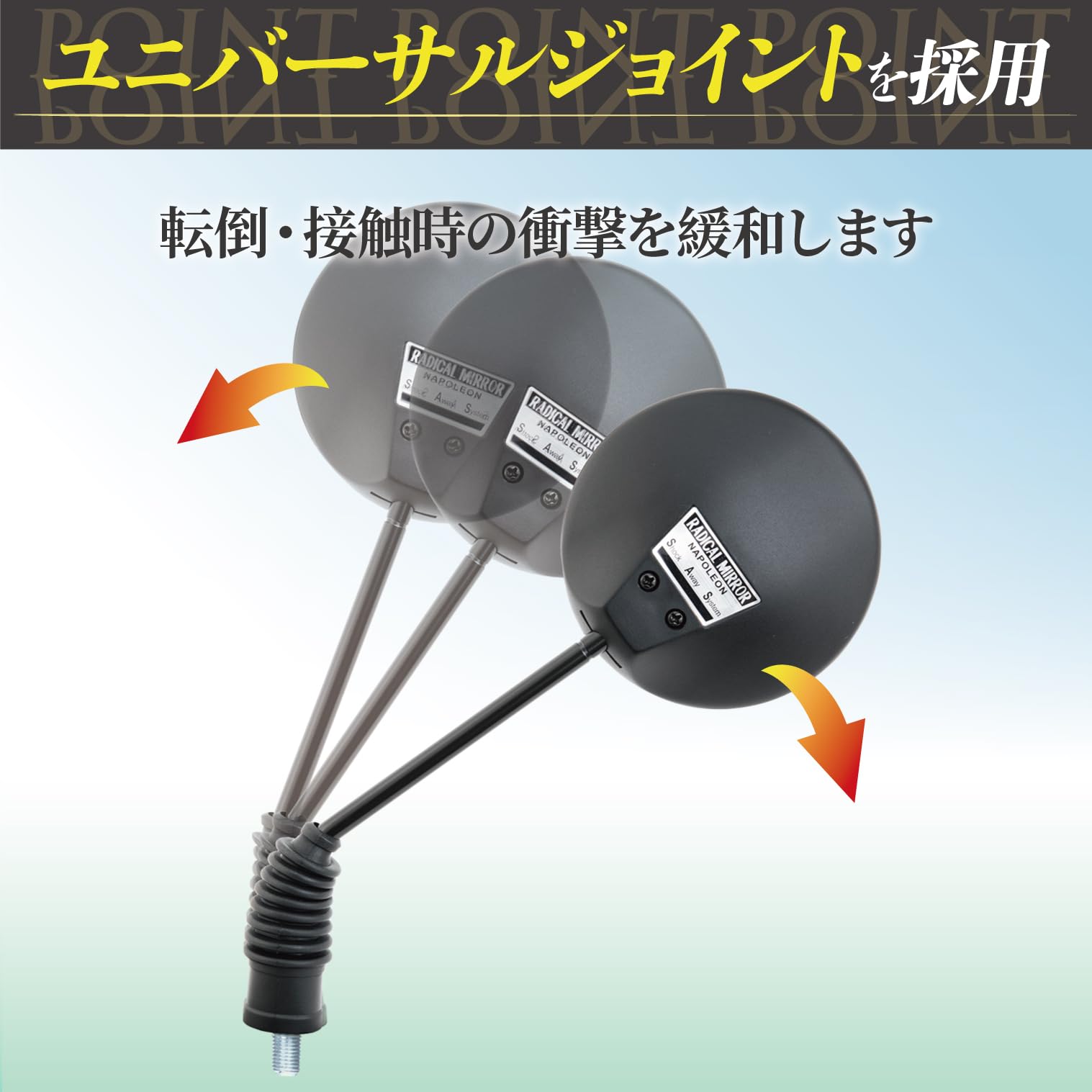 Amazon | タナックス(Tanax) バイクミラー ナポレオン ラジカル