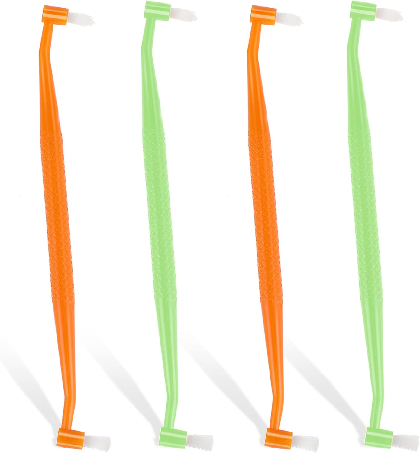 Ouligay 4PCS End Tuft Toothbrush End Tuft Brush Interspace Toothbrush Tapered Trim Toothbrush for Detail Cleaning