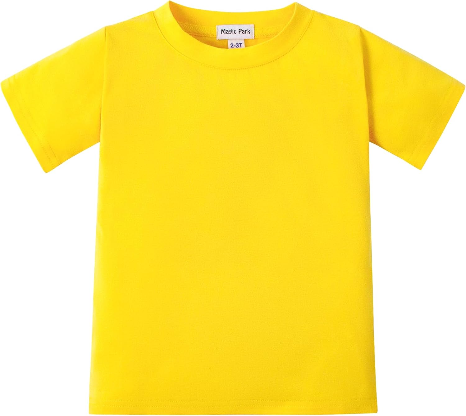 Magic Park 6M-14Y Baby Short Long Sleeve Tee Tops Toddler T-Shirt Kids Solid Color Shirts Boys Girls Casual Blouse