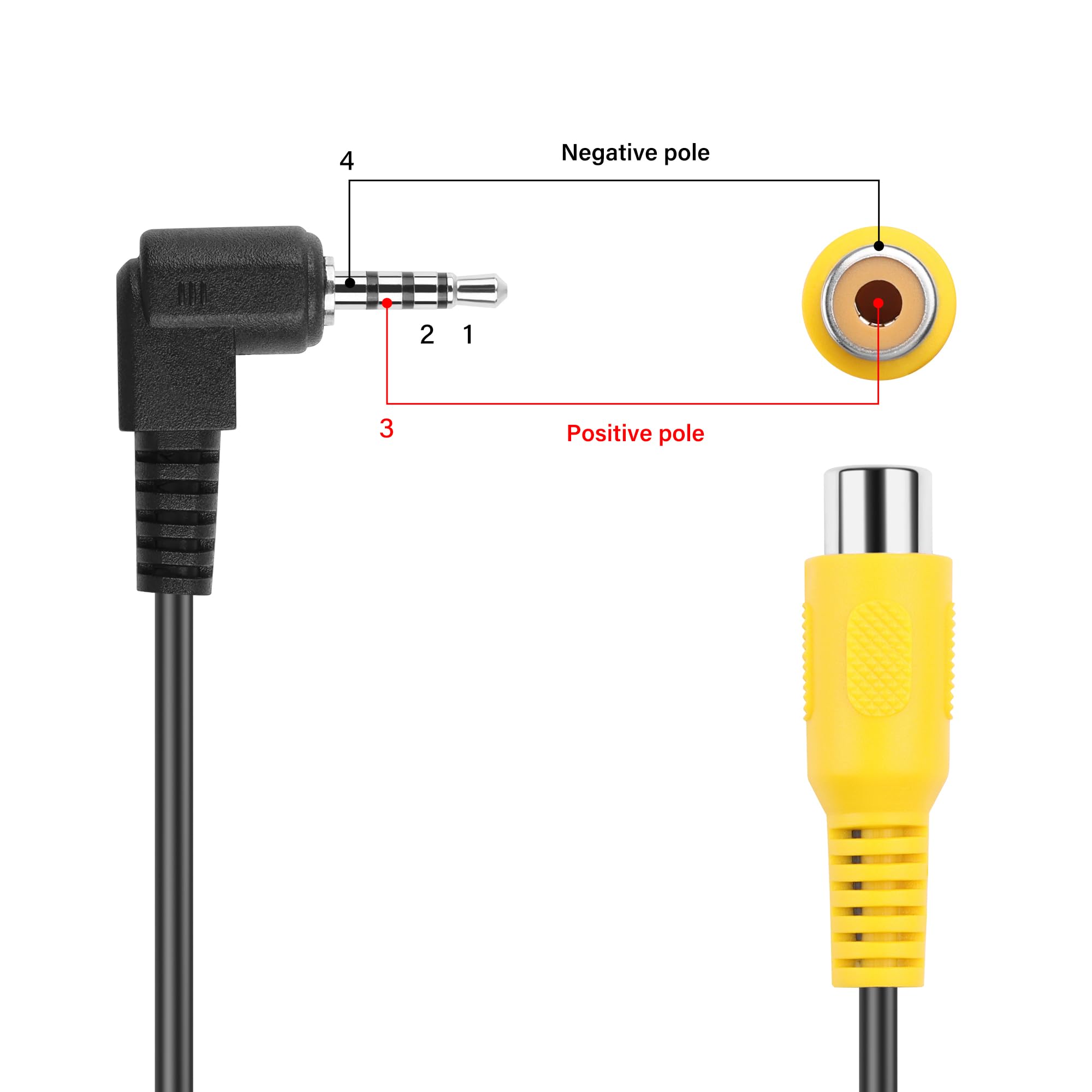 Cable AV En Vídeo De 2,5mm, Conector Téreo RCA Macho A Hembra, Adaptador Para Cable Convertidor GPS, 1 Unidad - AliExprs 44