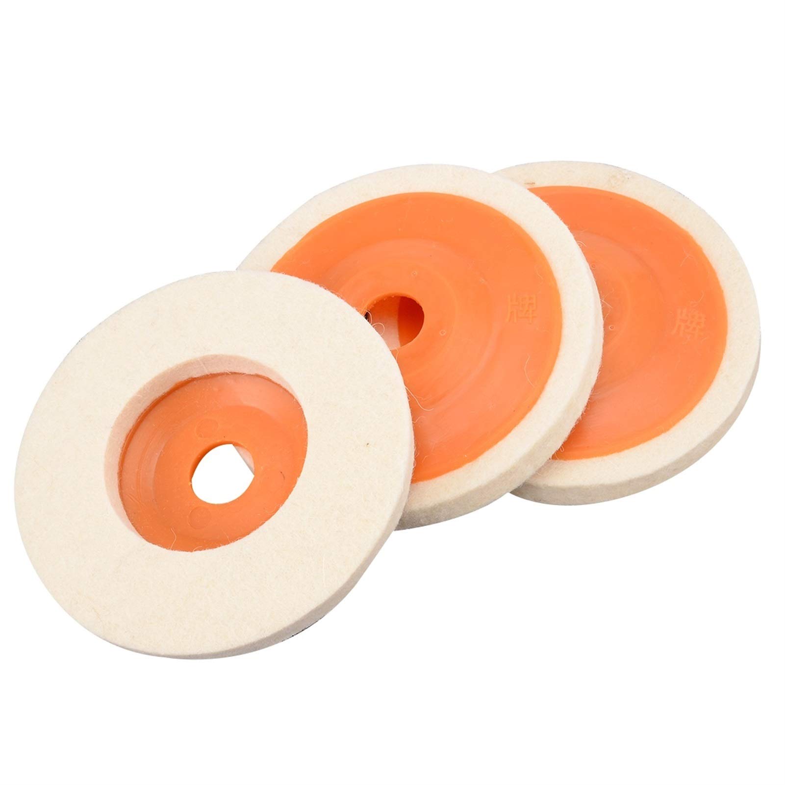 Tarcze polerskie， 3 szt. 4" 100 mm wełna polerowanie kątowe koło szlifierskie filc polerowanie tarcza zestaw wiertarka szlifierka koło
