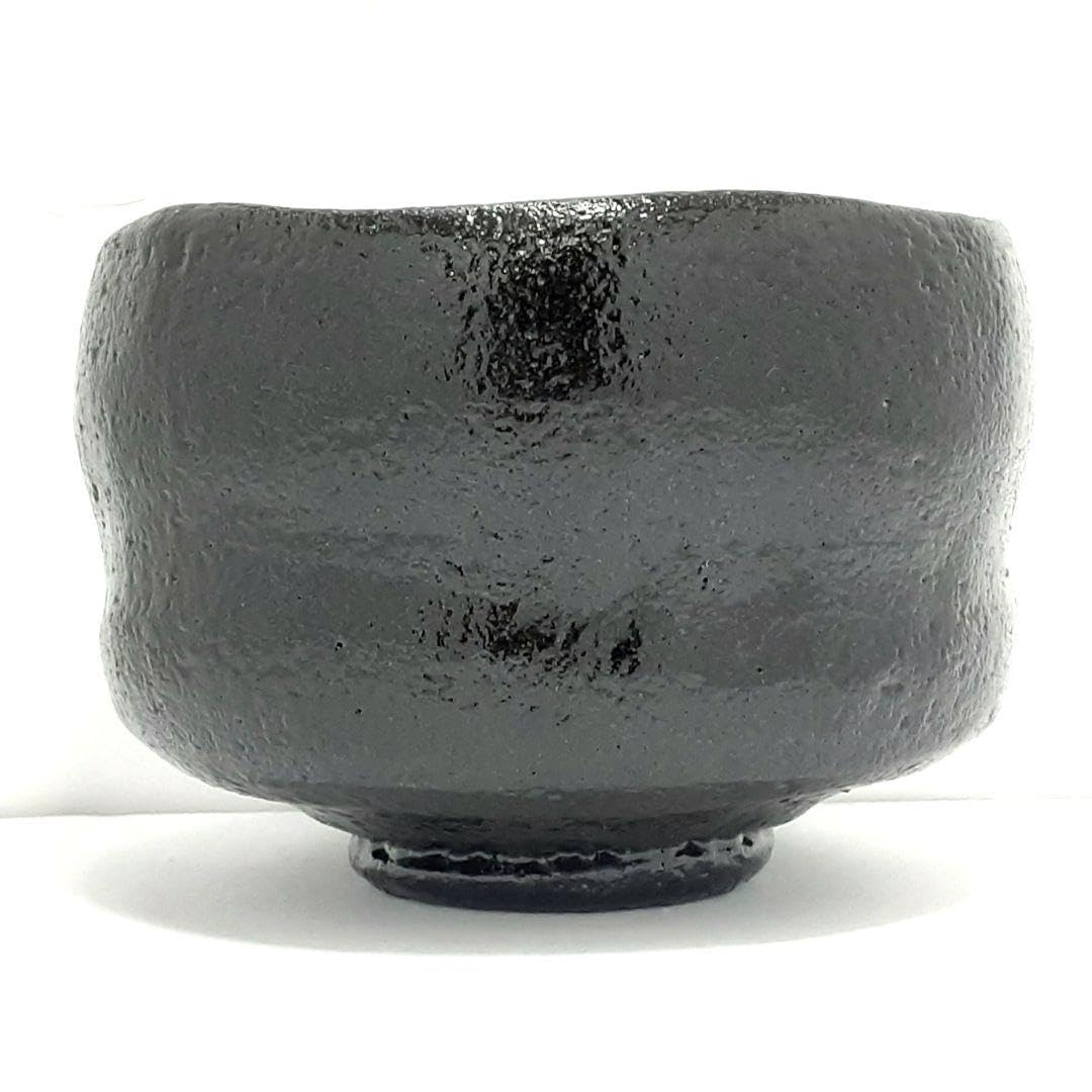 Amazon.co.jp: Y1293-6 茶道具 林陶造作 黒楽茶碗 大徳寺 柳生紹尚 