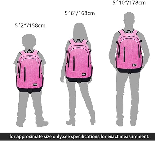 Miniatura 8 de rickyh style Mochila escolar bolsa de viaje para hombres y mujeres, mochila ligera para la universidad con compartimento para laptop