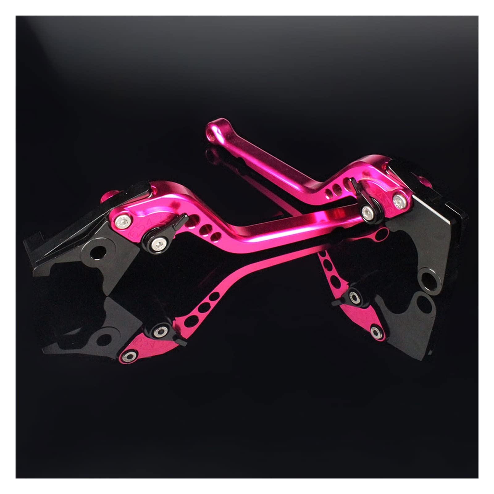 TINGYUS Motorbike Brake Lever for Banshee for Warrior for Wolverine 350 Motorcycle Adjustable Brake Clutch Lever Accessories(Pink 177mm)