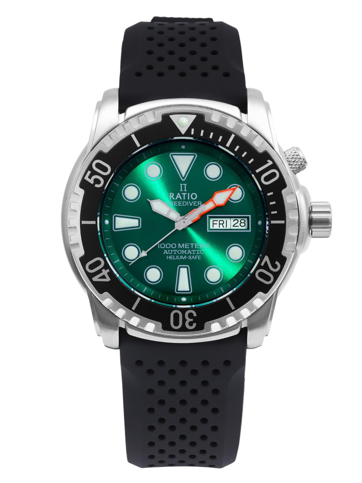 FreeDiver Helium-Safe Dive Watch Sapphire Crystal Automatic Diver Watch 1000M Water Resistant Diving Watch for Men