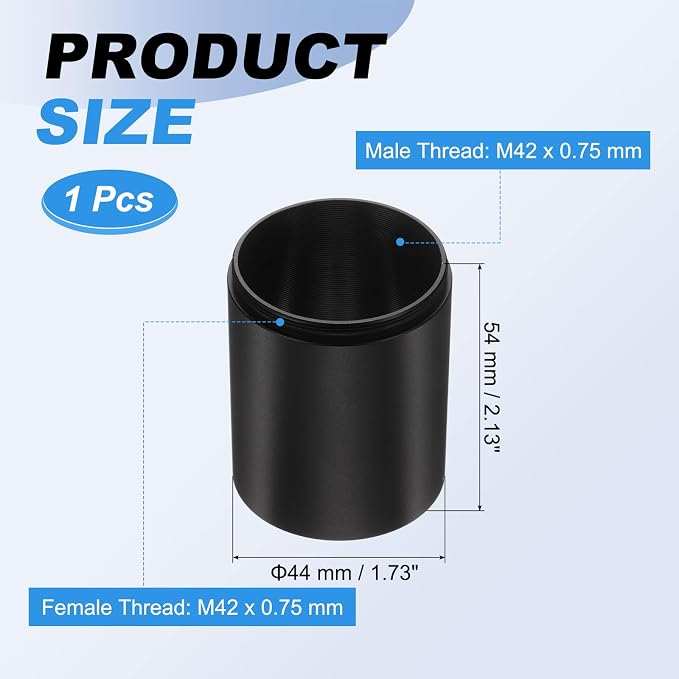 Tubos de extensión para telescopio de 50mm M42 miniatura 2