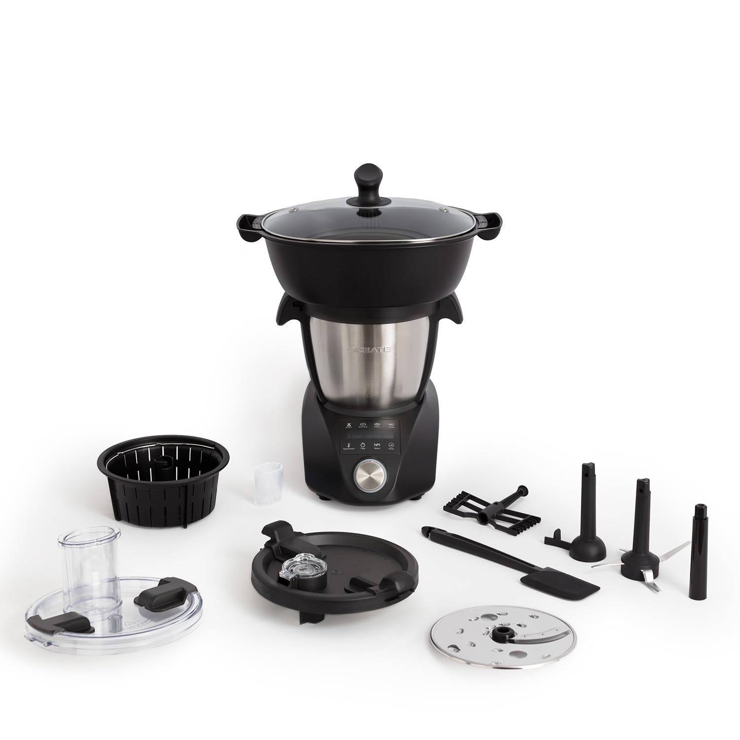 CREATE/CHEFBOT COMPACT CONNECT/Robot de cocina inteligente multifunción con cesta vaporera/Capacidad 3.5l, báscula incorporada, 24 programas automáticos, 10 velocidades + función turbo, 1200W