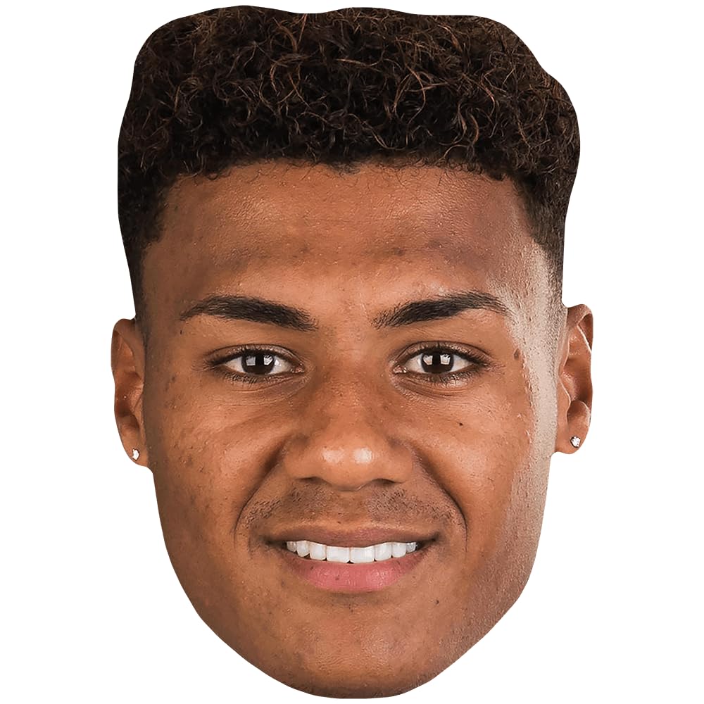 Celebrity Cutouts Lifelike Ollie Watkins (Smile) Celebrity Mask, Flat Card Face, Fancy Dress Mask
