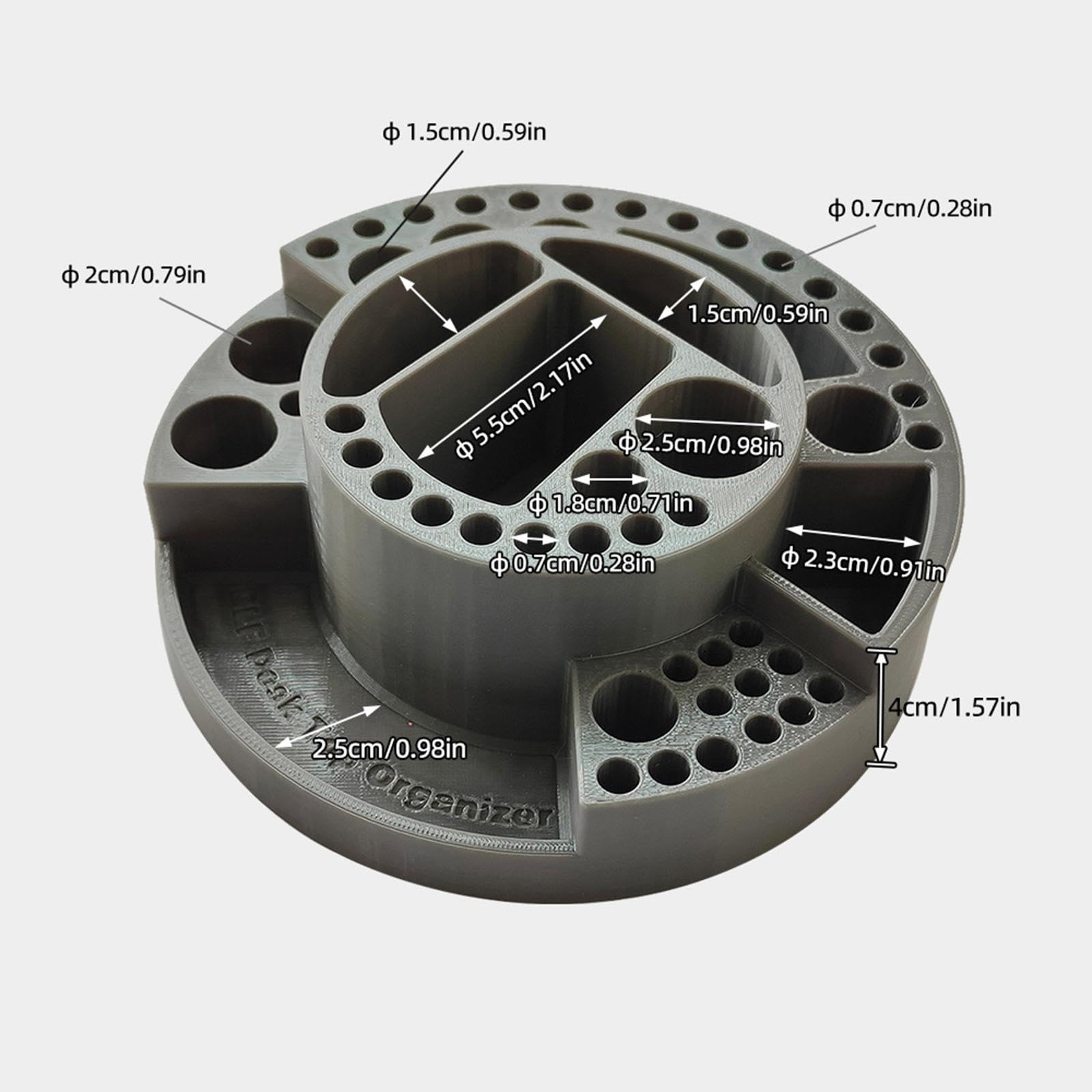 kowaku Fly Tying Tool Kit Tabletop Organizer Stand Versatile Supplies Equipment Fishing Fly Tying Station for Fisherman Father's Day