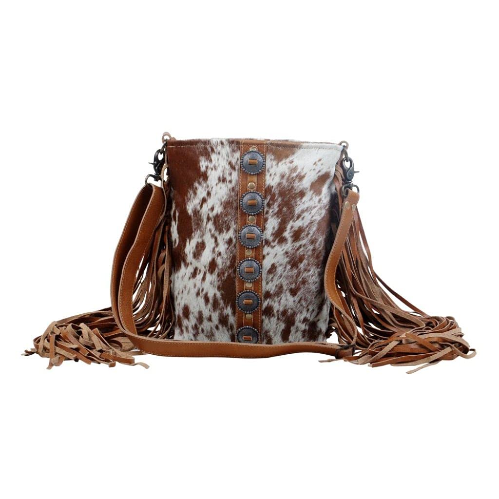 Myra Bag Leather Fringe Purse - Western Style Fringe Purses for Women, Genuine Leather Boho Bags for Women, Cowgirl Gifts