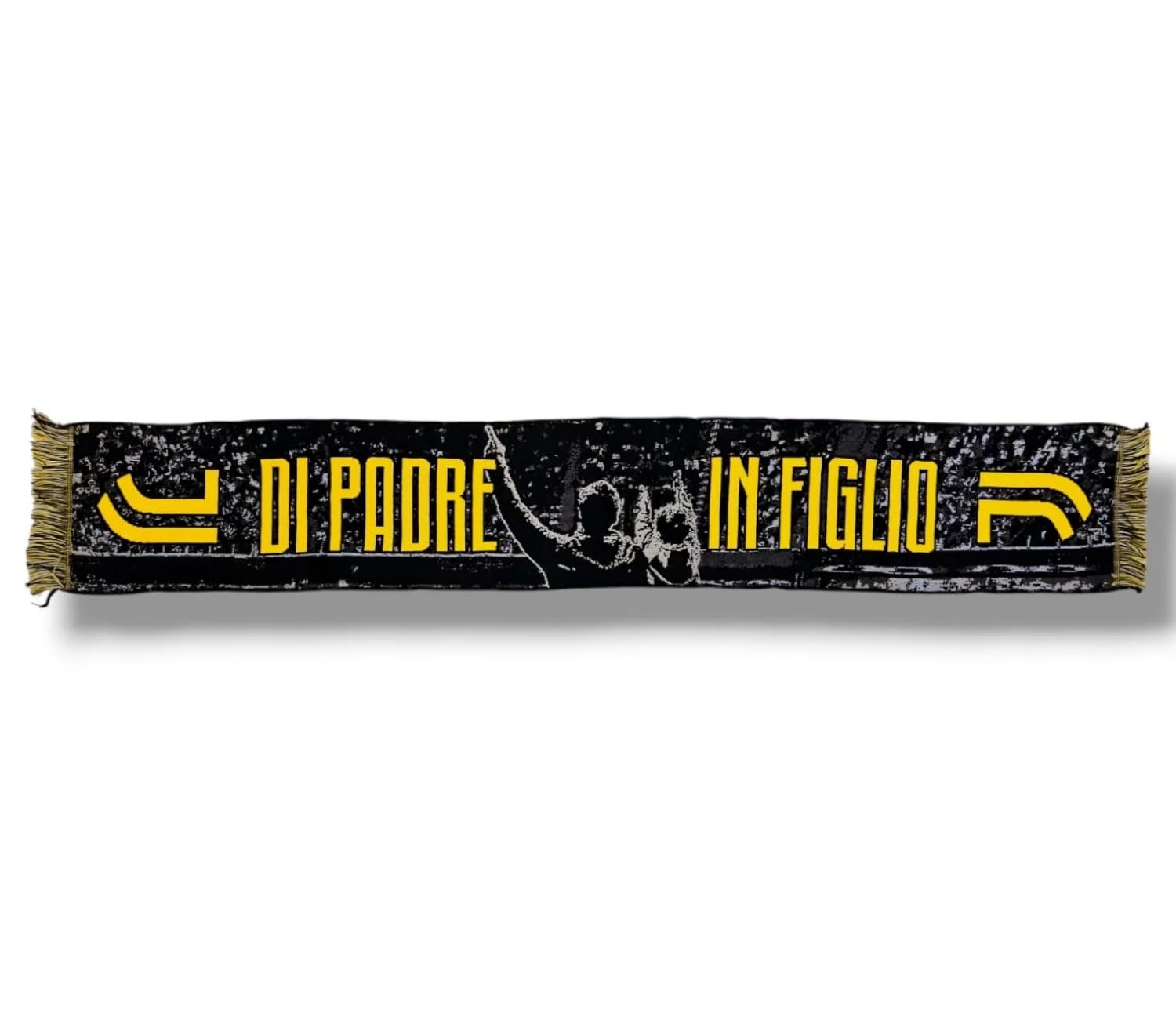 JUVENTUS Sciarpa Ufficiale Giallo/Nero Acrilico