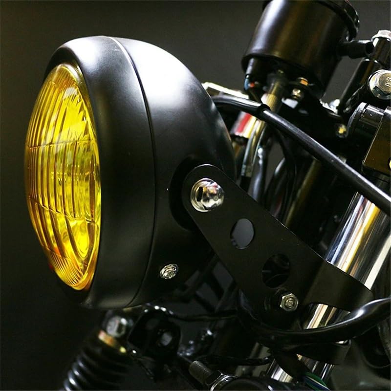 Dirt Bike Reflektor Pasuje do Harley Sportster Chopper Bobber Cafe Racer Royal Enfield Scrambler 12V reflektor reflektor motocyklowy