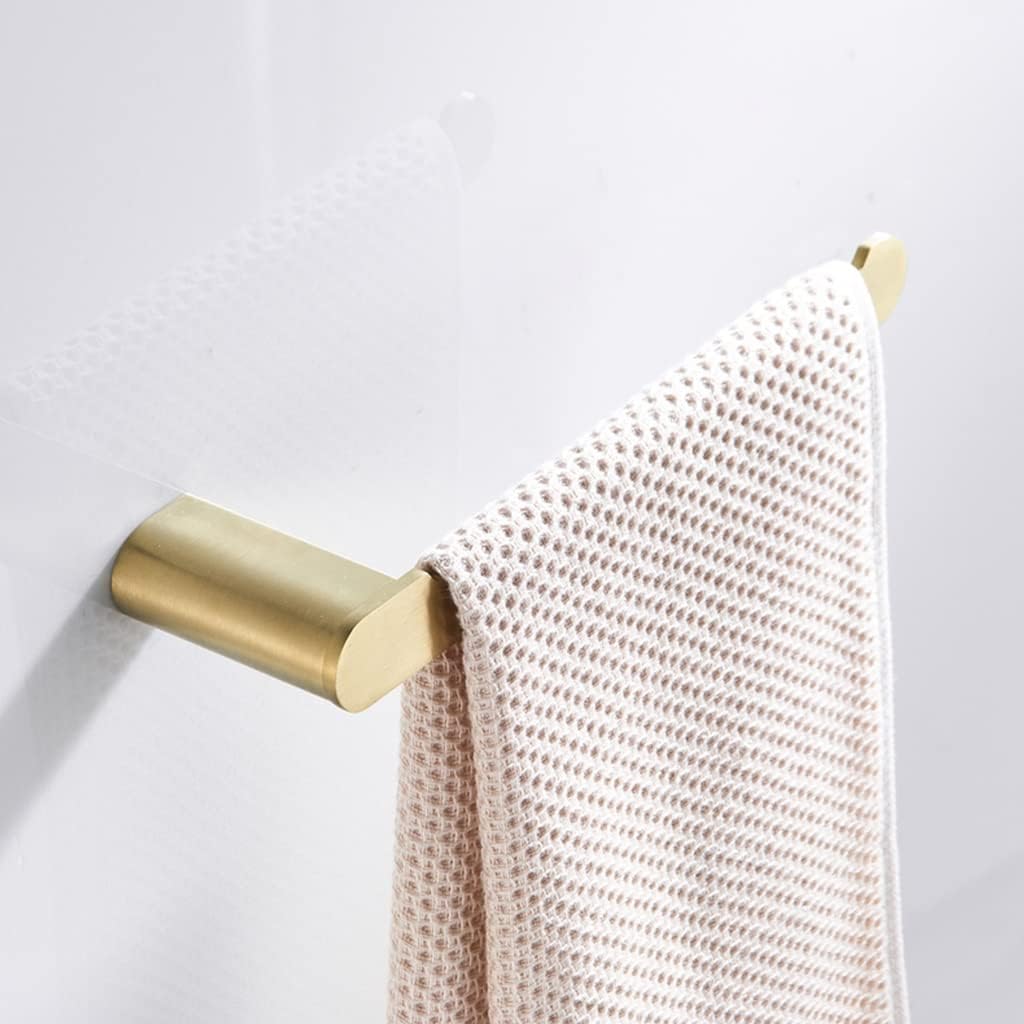 タオルレール ブラッシュドゴールド タオルバー 壁掛け式 ハンドタオルバー バスルーム タオルホルダー キッチン 食器用布ハンガー