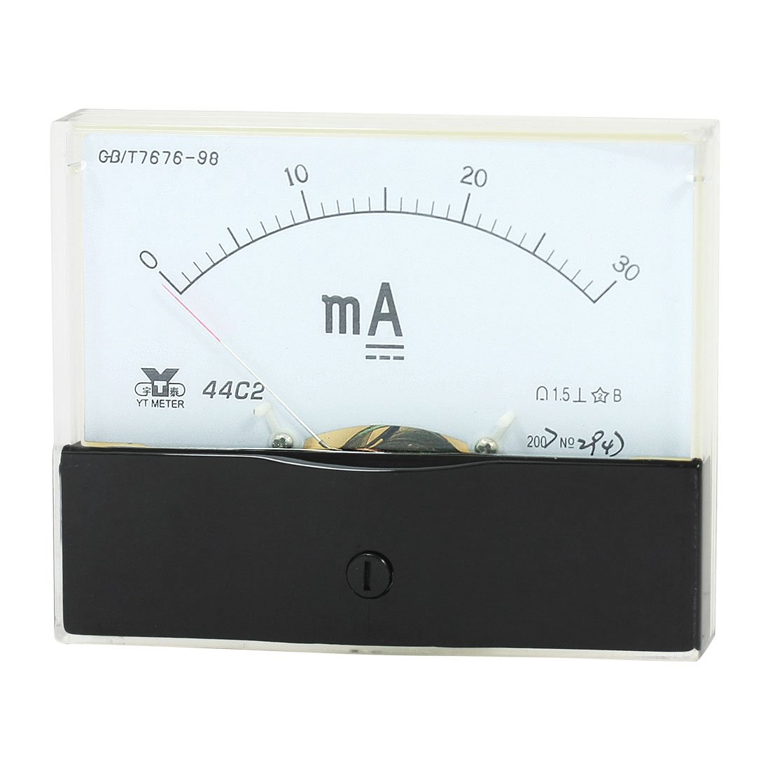 uxcell Analog Current Panel Meter DC 0-30mA 44C2/30MA Ammeter for ...