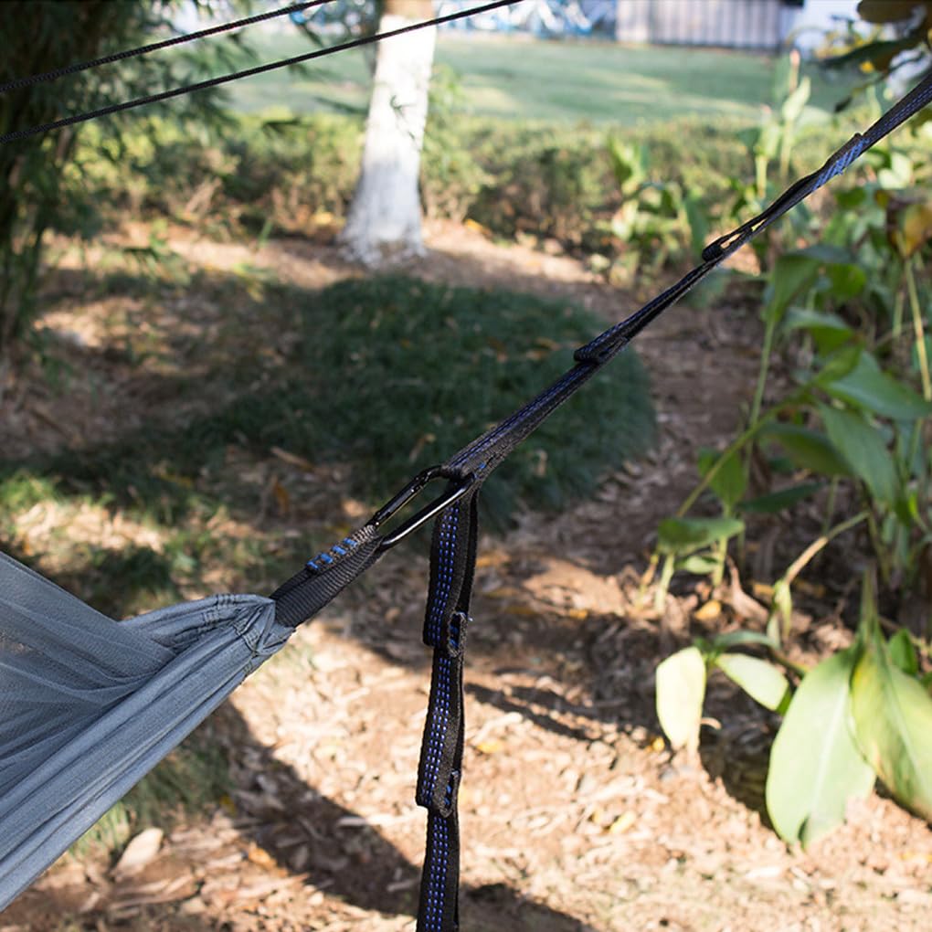 Juego de mosquetones para colgar columpios de árbol, correas de conexión, bolsa de almacenamiento, juego de mosquetones, jardín, patio, camping, viajes, hamaca, gancho para cama