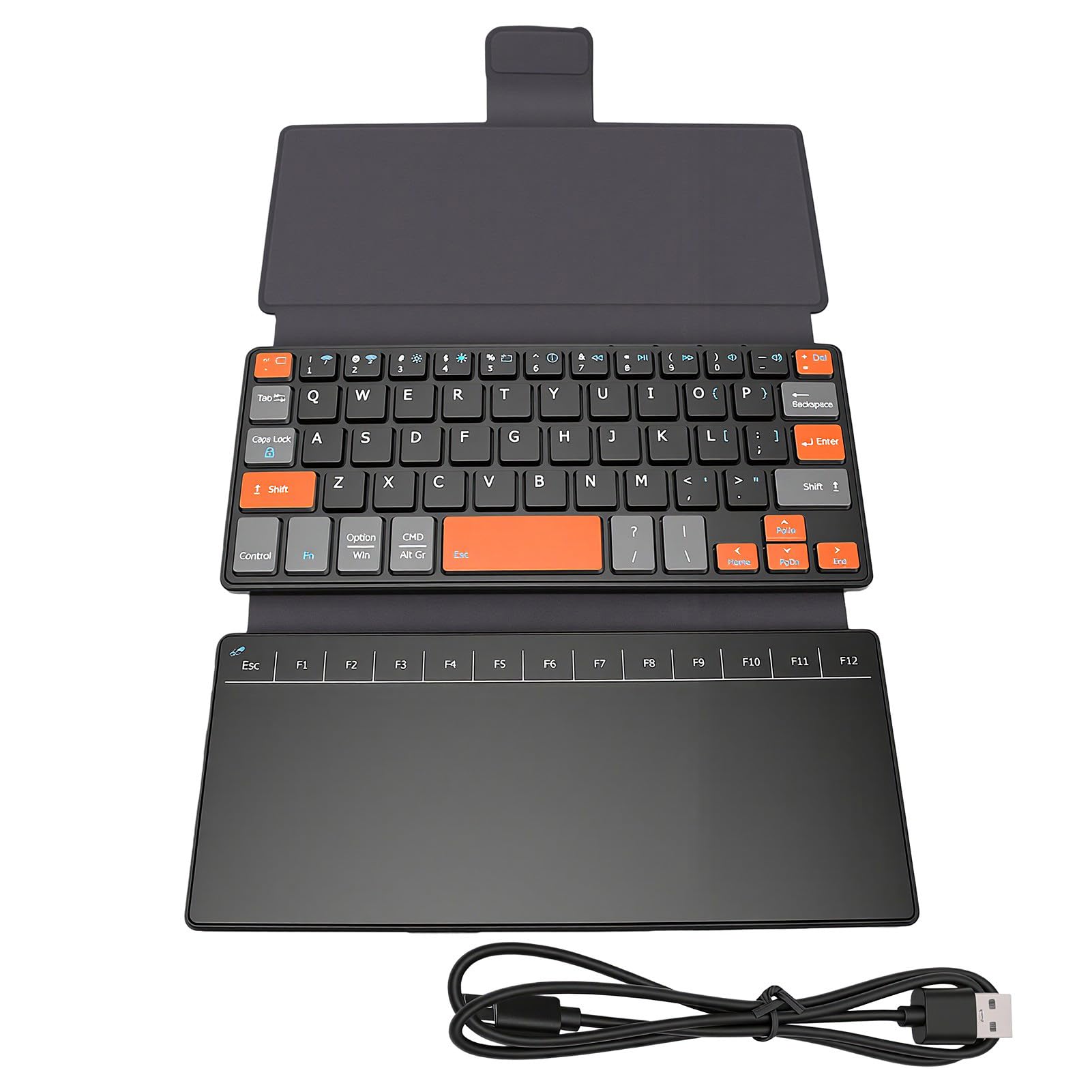Annadue Tragbare Bluetooth-Tastatur, Tastatur mit Touchpad, 80 Stunden
