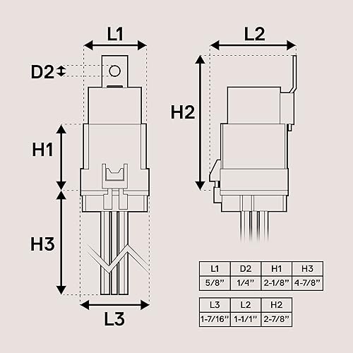 Miniatura 8 de True MODS - Kit de relé impermeable estilo Bosch de 5 pines y 12 V enchufe de arnés cables calientes de 12 AWG SPDT 6080 amperios Relés marinos
