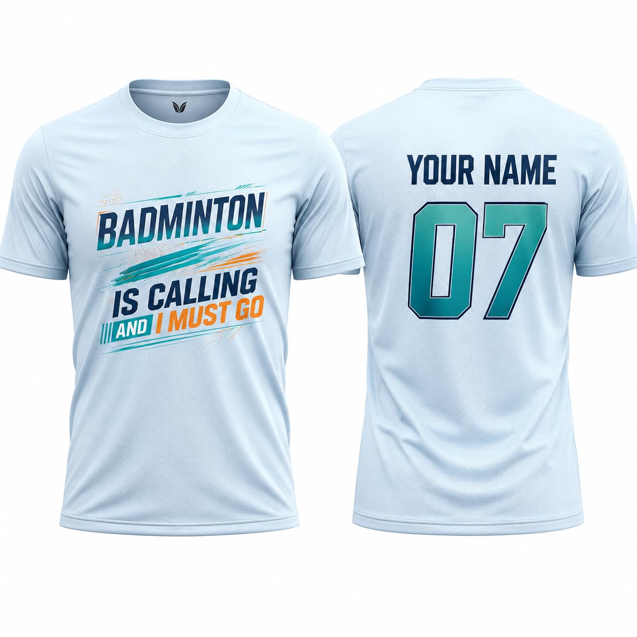 Personalized Badminton T Shirt with Name & Number | Custom Sports T Shirt for Men, Women, Boys & Girls | Cotton & Dri-Fit Jersey Options-image-25