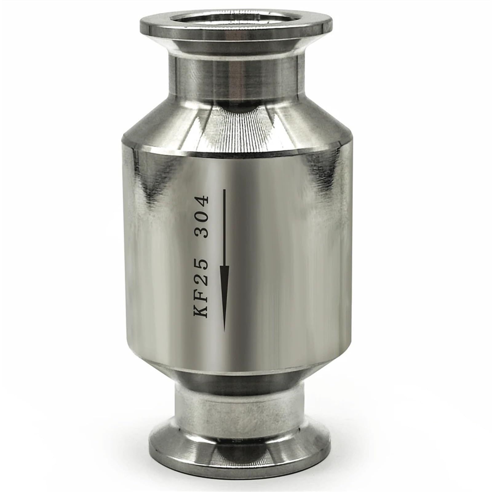 KF16 KF25 KF40 KF 50 KF63 KF80 KF100 304 zawór zwrotny ze stali nierdzewnej do pompy próżniowej Homebrew (Kf-80 wąż 114 mm)