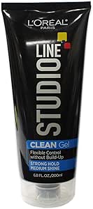 L’Oréal Paris L'Oreal Studio Line Clean Gel, Strong Hold, 6.8 Ounce ...
