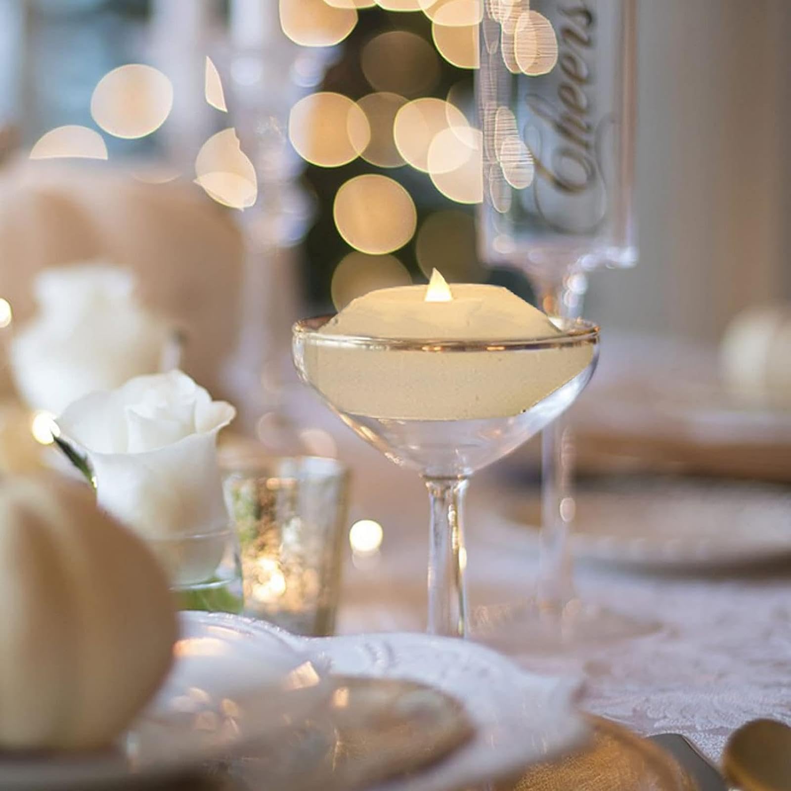 Amazon.co.jp: LACGO LED防水ワックスフローティングキャンドルライト8