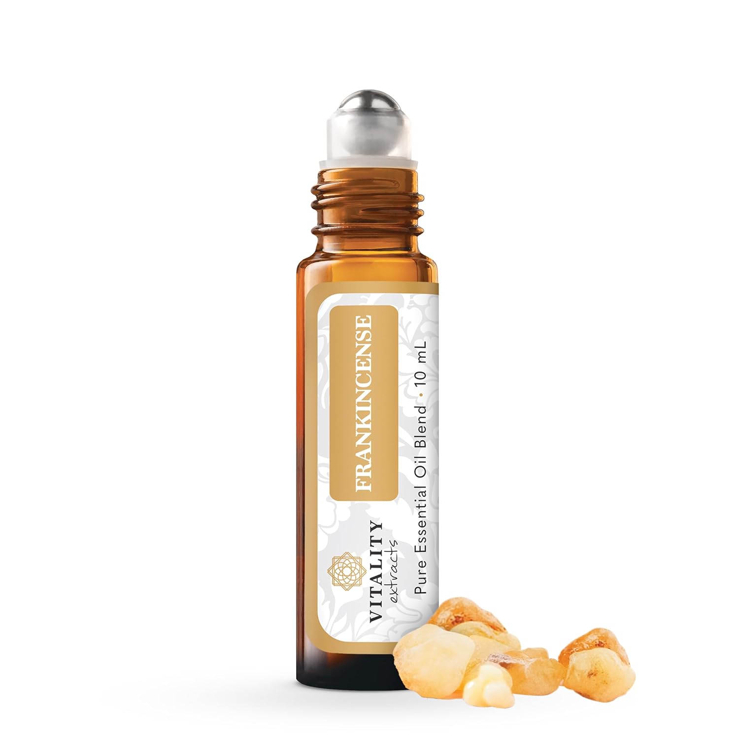 Vitality Extracts Frankincense Essential Oil - 10ml Roll-on Boswellia Serrata Aromatherapy Skin Care Natural Calm Stress Relief Yoga