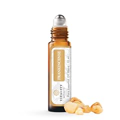 Vitality Extracts Frankincense Essential Oil - 10ml Roll-on Boswellia Serrata Aromatherapy Skin Care Natural Calm Stress Relief Yoga