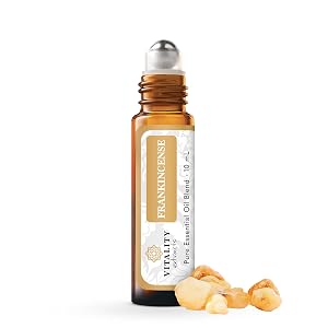 Vitality Extracts Frankincense Essential Oil - 10ml Roll-on Boswellia Serrata Aromatherapy Skin Care Natural Calm Stress Relief Yoga