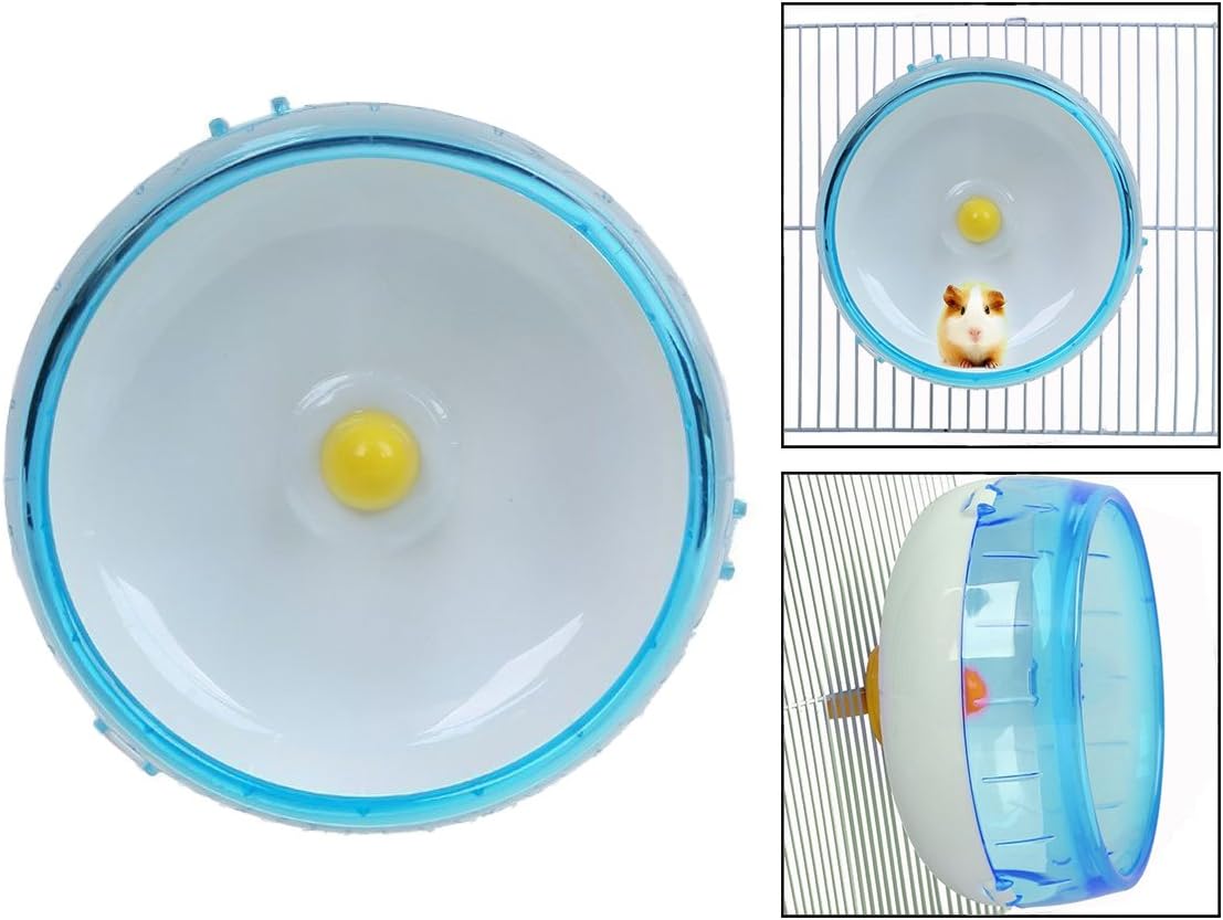 Silent Hamster Running Spinner Wheel Pet Running Toy For Small Animals Hamster Exercise Toy (Blue)