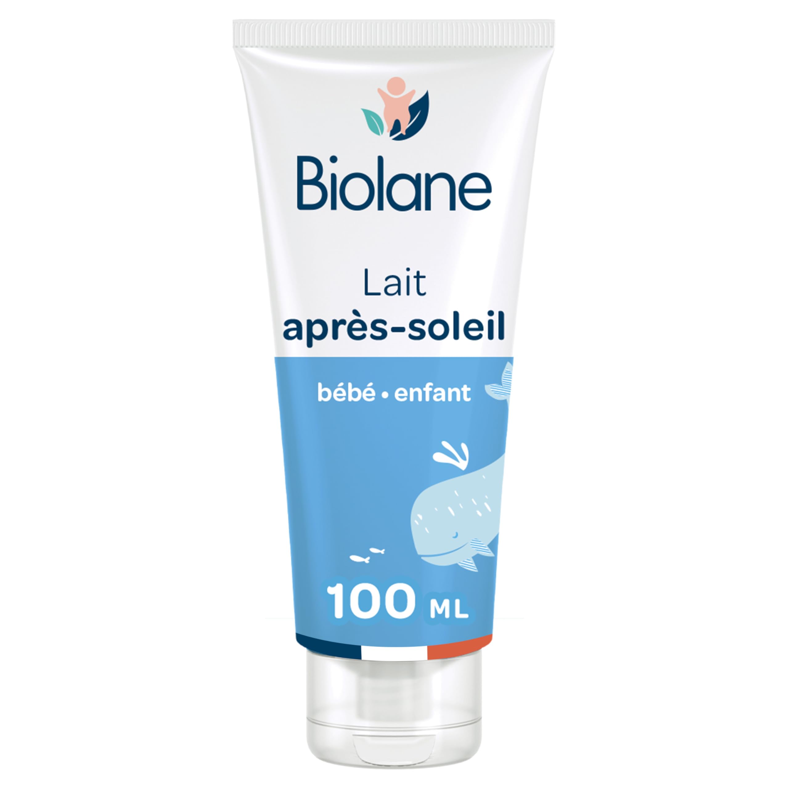 BIOLANE - Lait après soleil - Bébé - Apaise et protège - Peaux Sensibles - Huile de Cameline BIO - 98 % d'origine naturelle - Fabriqué en France
