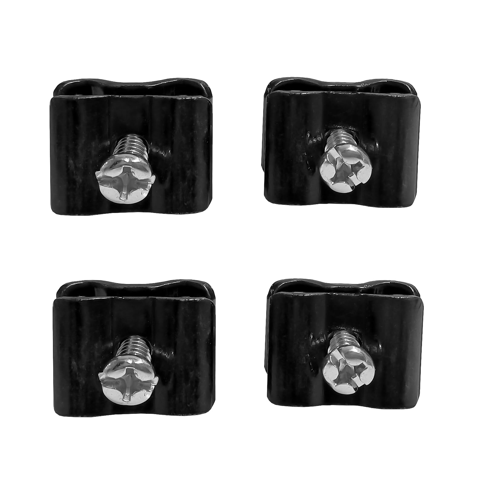Display Stands Black 4 Pack Of Grid Joining Clips For Joining Gridwall Panels Together - Shop & Retail Display (J17) (Black)