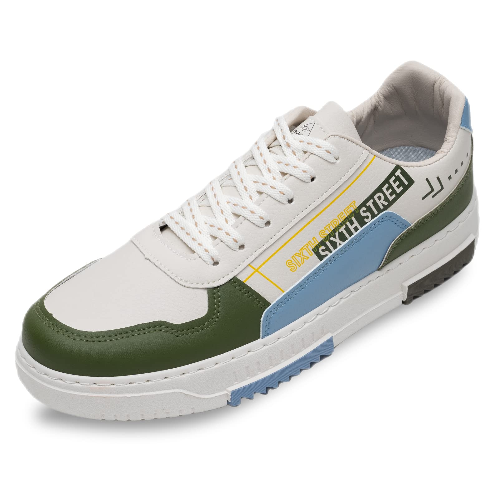 Sixth Street Mens Spirit Olive Sneakers_6 UK (SSM064) (B0C69922GX) Amazon Price History, Amazon Price Tracker