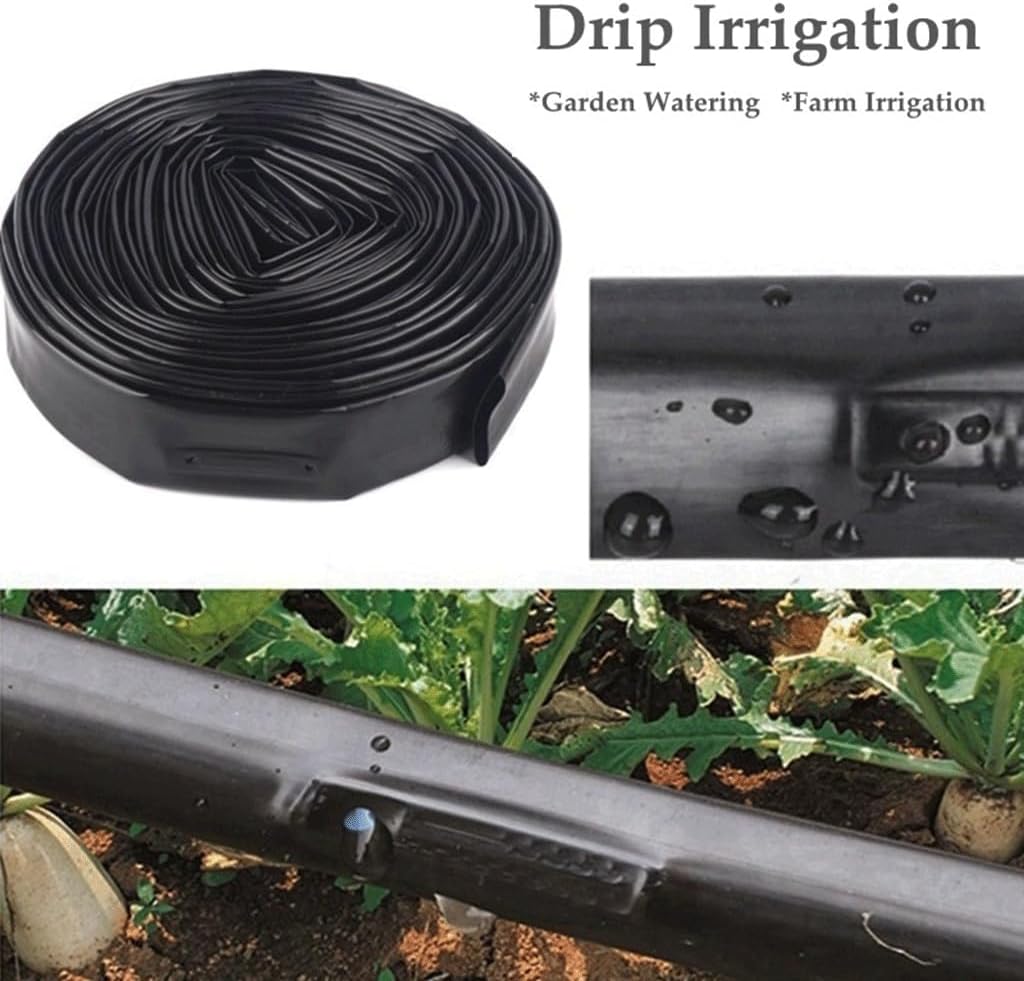 50m 16mm Garden Drip Irrigation Hose, for Fruit Tee Greenhouse Irrigation Pipe Drip Tape Drip Irrigation Hoses Accessories(Space 200mm)
