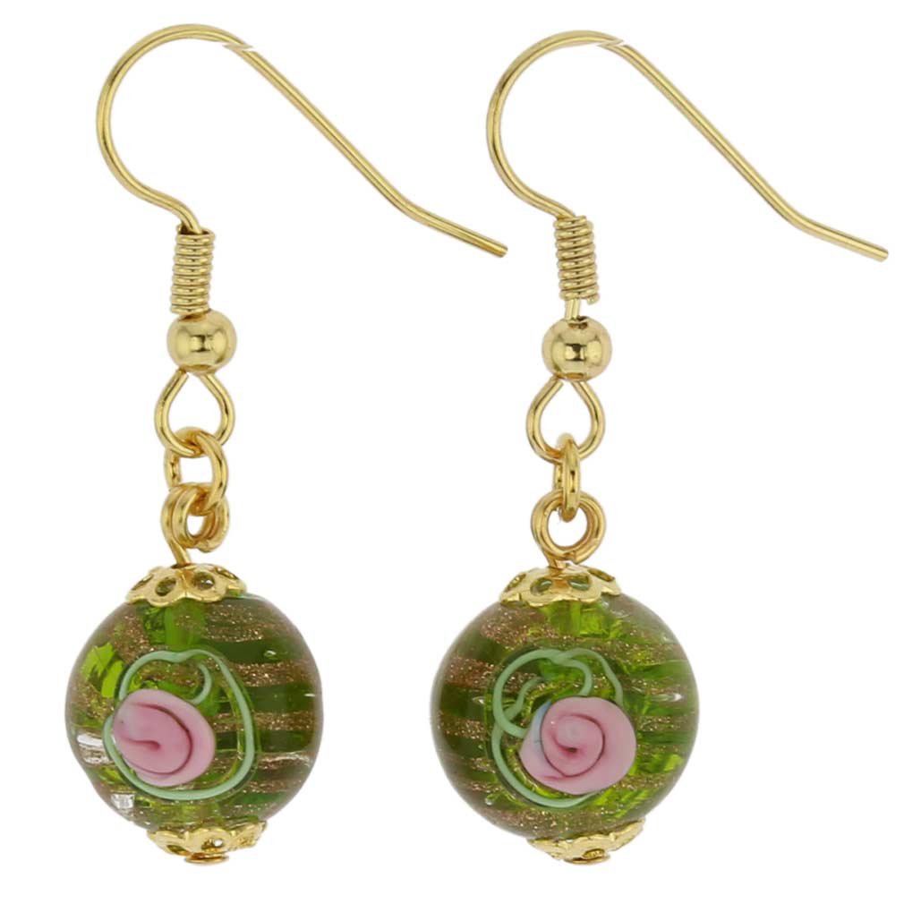 Glass Of Venice Murano Glass Magnifica Earrings - Emerald Green